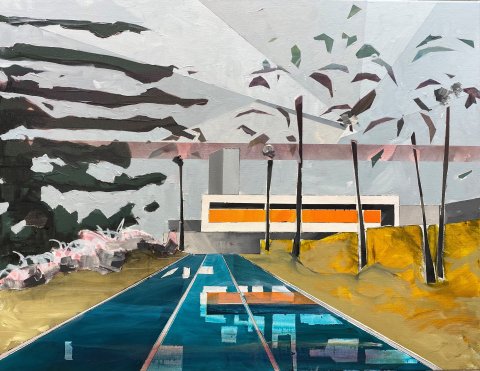 In to the garden of secrets. 80x100cm. Solgt/Sold